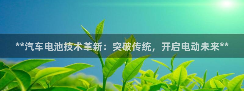 优发国际平台手机版下载：**汽车电池技术革新：突破传统，开启电动未来**