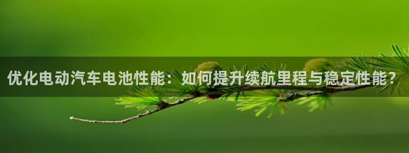 u优发国际首页：优化电动汽车电池性能：如何提升续航里程与稳定性能？